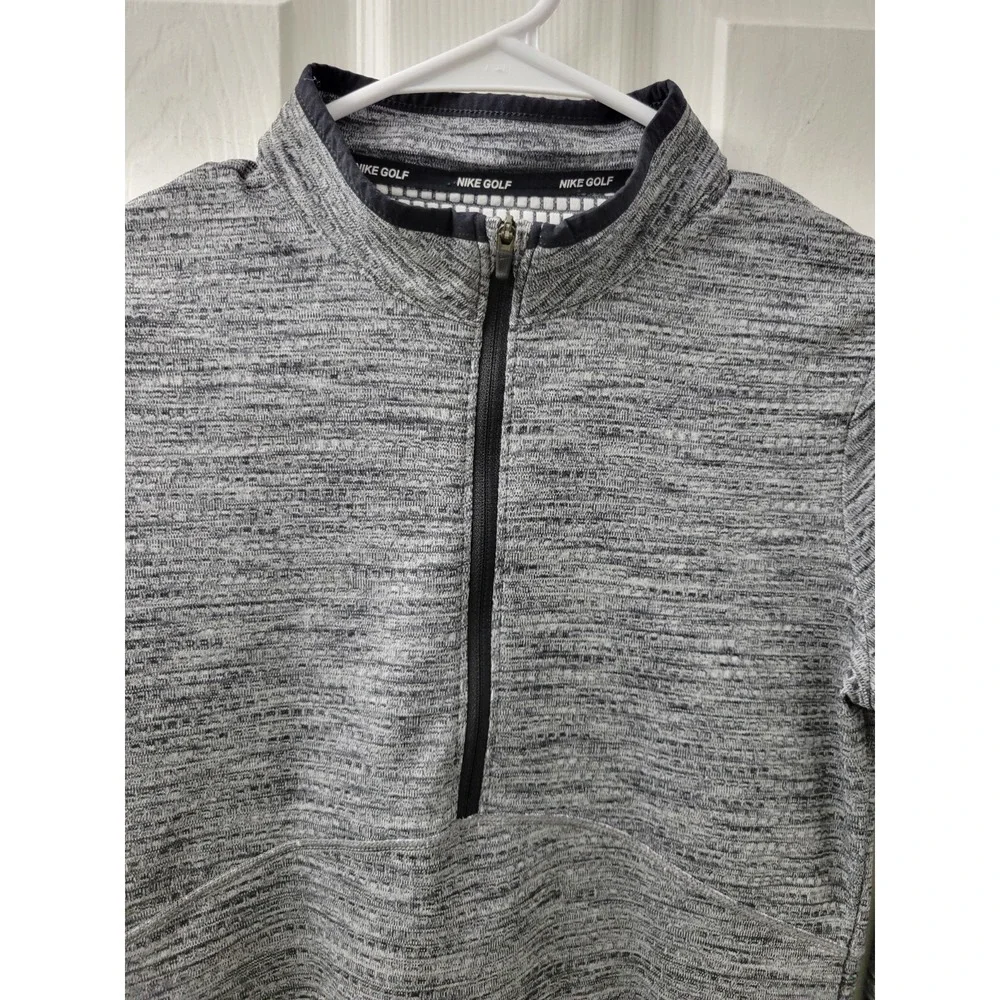 Nike Golf Dri-Fit Womens XS 1/2 Zip Pullover Gray Long Sleeve EUC